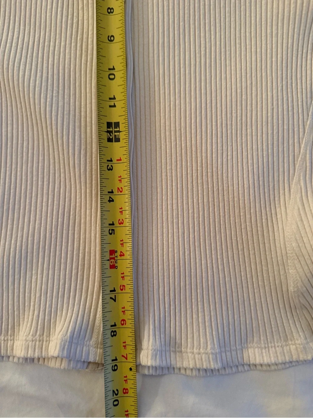 Free People Intimately Cream Ribbed Button Front Top Size XS/S